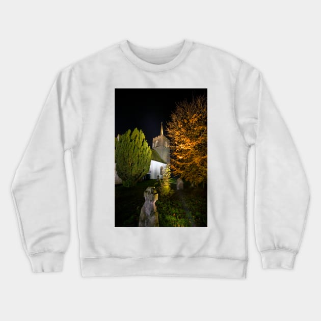 St James' Church at Night Crewneck Sweatshirt by Nigdaw